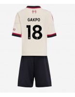 Liverpool Cody Gakpo #18 Vieraspaita Lasten 2025-26 Lyhythihainen (+ shortsit)
